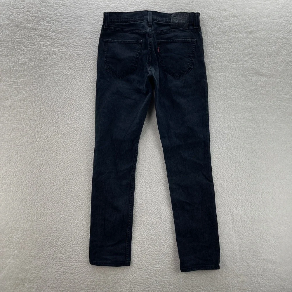 Levis 511 Jeans Mens 32x34 Black Slim Fit Denim Grunge Goth Skate Minimalist